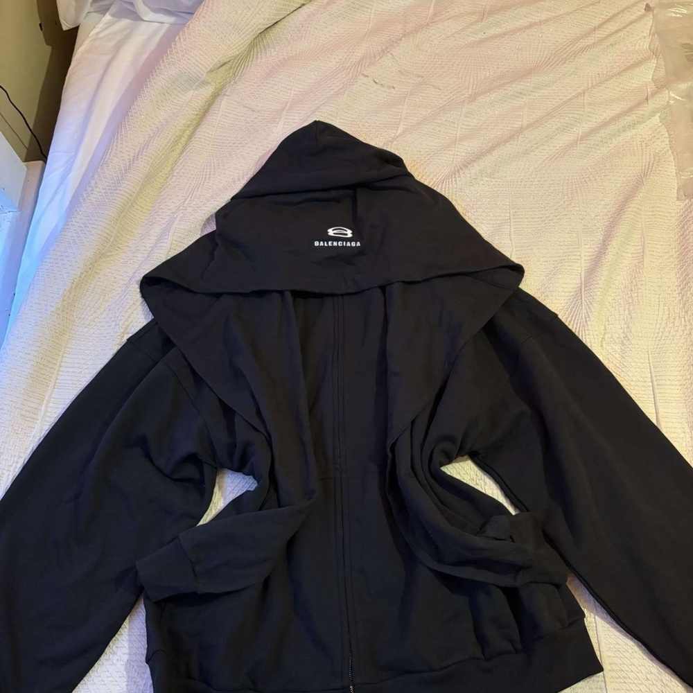 Balenciaga Double Hooded Zip up
